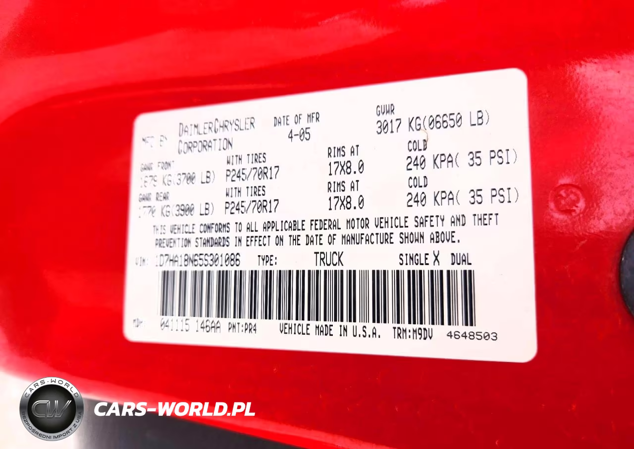 2005 Dodge Ram 1500 St VIN:1D7HA18N65S301086 - 12
