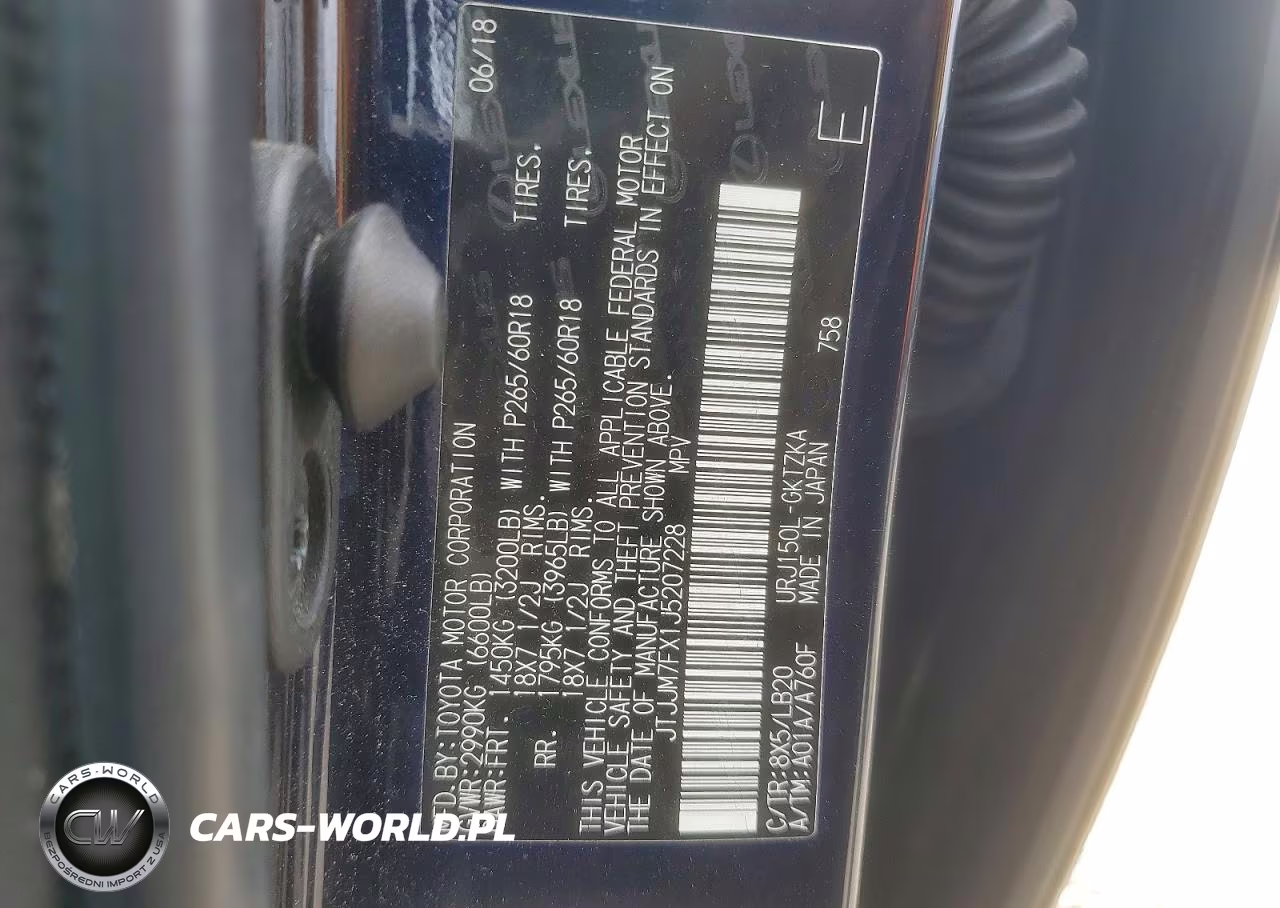 2018 Lexus Gx 460 Premium VIN:JTJJM7FX1J5207228 - 14