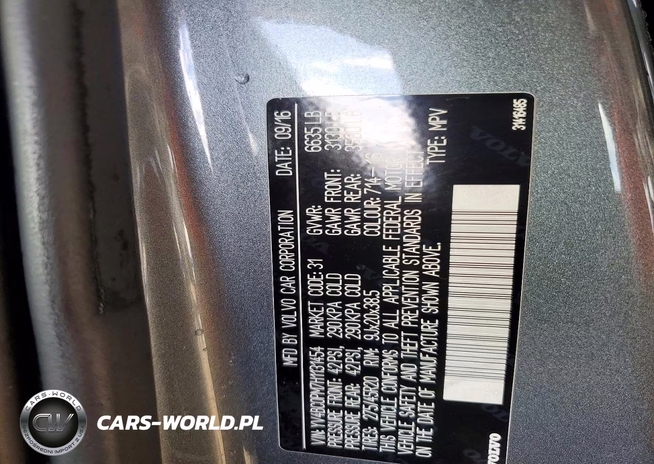 2017 Volvo Xc90 T8 VIN:YV4BC0PM7H1131454 - 13