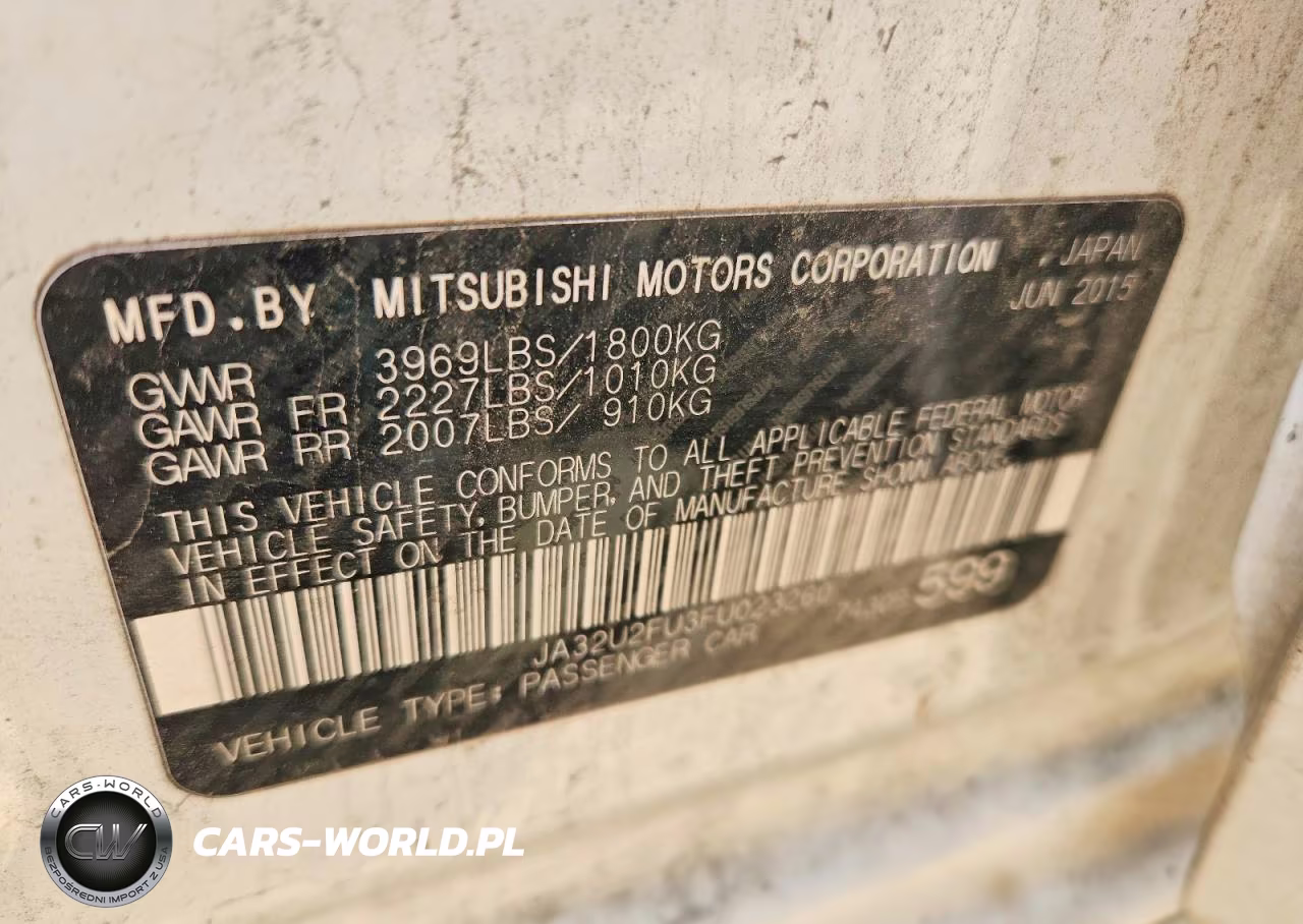 2015 Mitsubishi Lancer Es VIN:JA32U2FU3FU023260 - 12