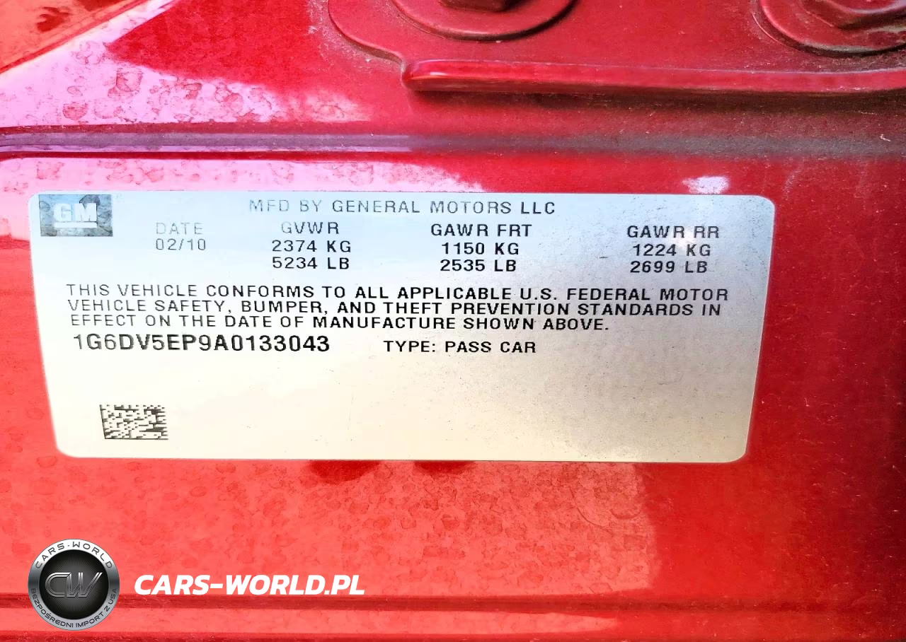2010 Cadillac Cts-V VIN:1G6DV5EP9A0133043 - 13