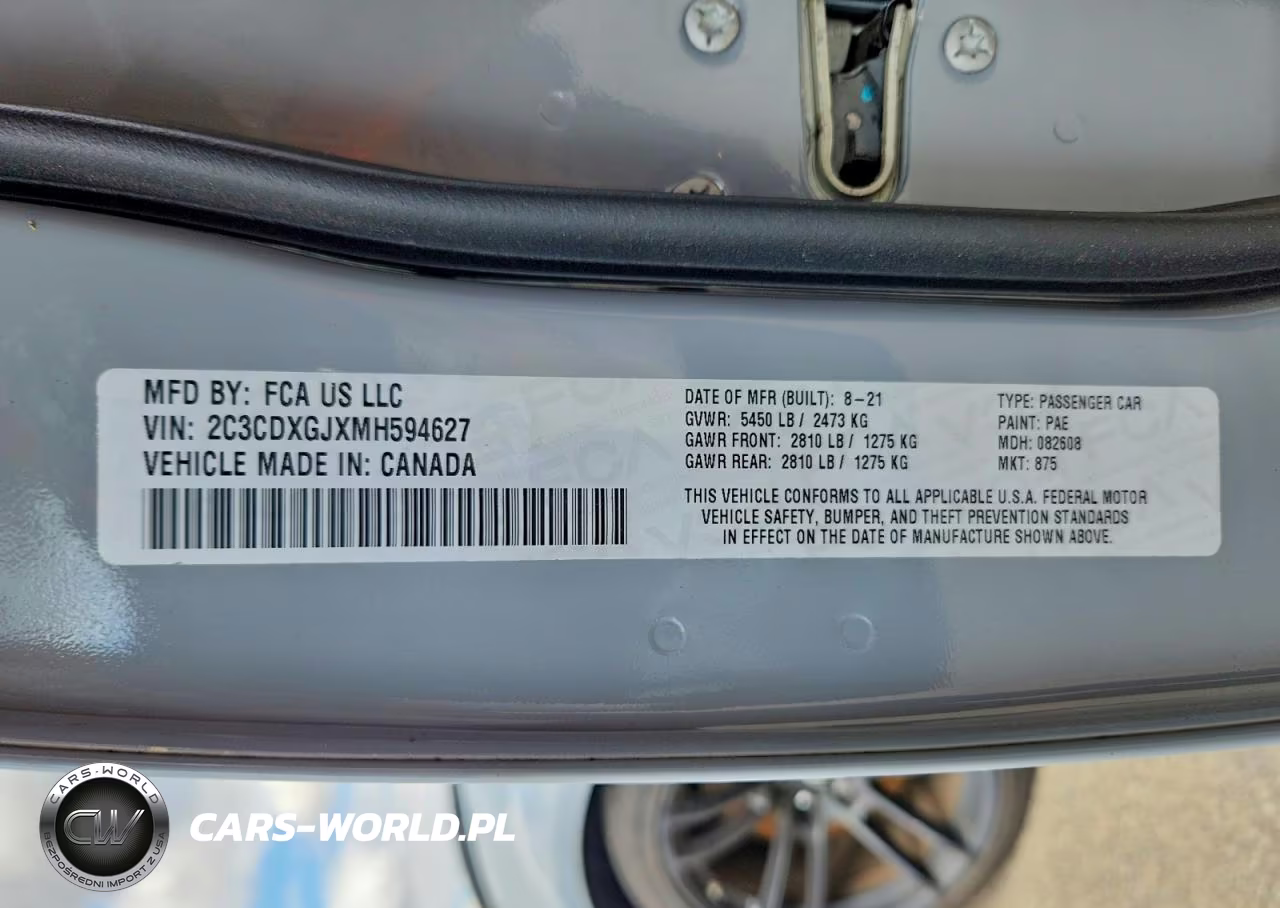 2021 Dodge Charger Scat Pack VIN:2C3CDXGJXMH594627 - 12