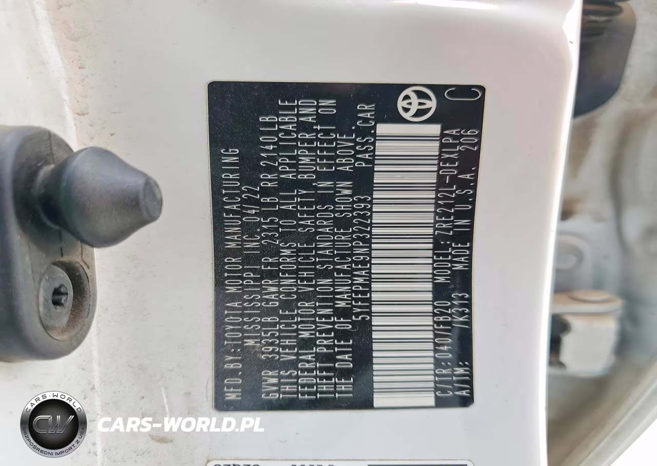 2022 Toyota Corolla Le VIN:5YFEPMAE9NP322393 - 13