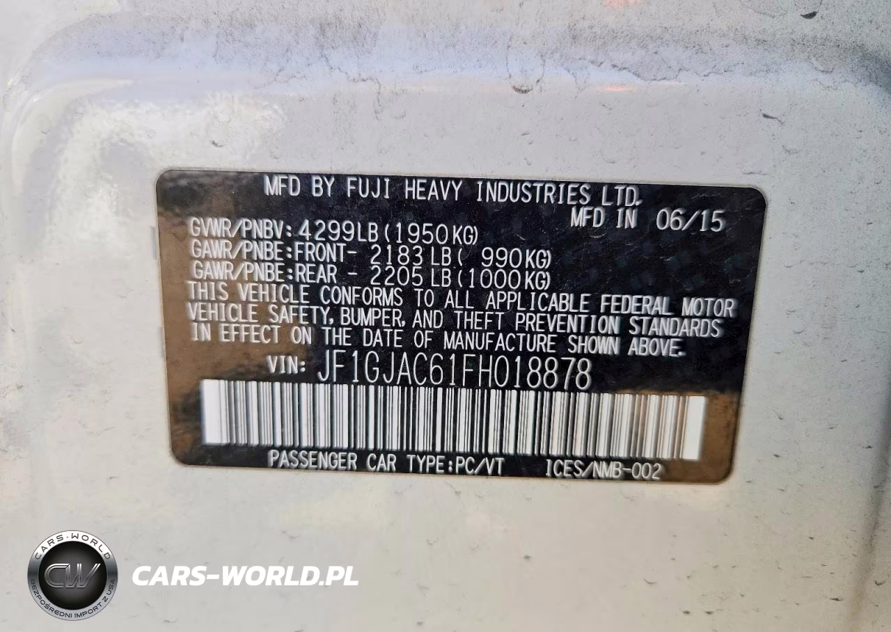 2015 Subaru Impreza Premium VIN:JF1GJAC61FH018878 - 12