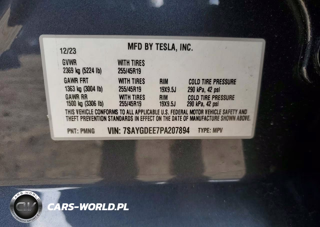 2023 Tesla Model Y VIN:7SAYGDEE7PA207894 - 14