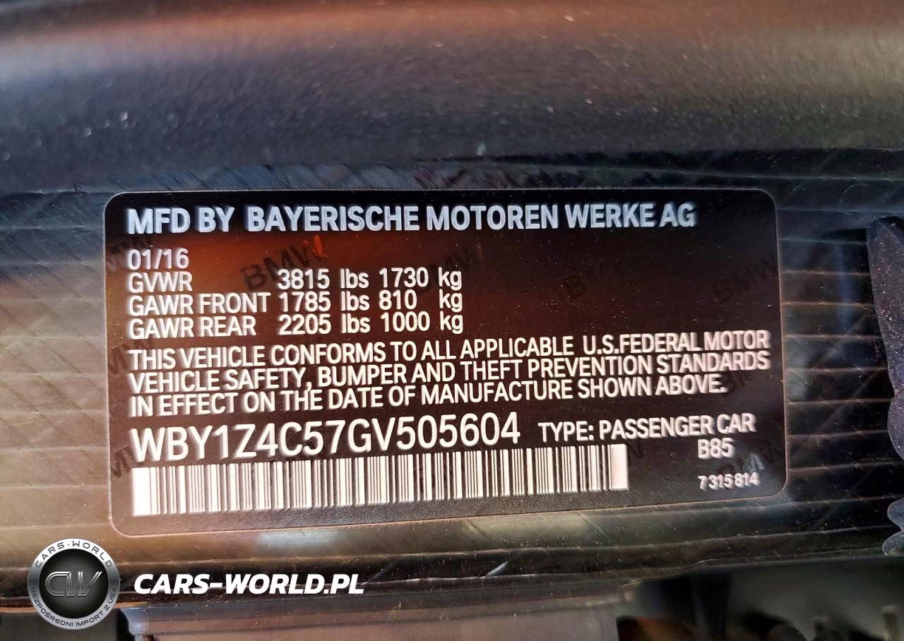 2016 BMW I3 Rex VIN:WBY1Z4C57GV505604 - 12