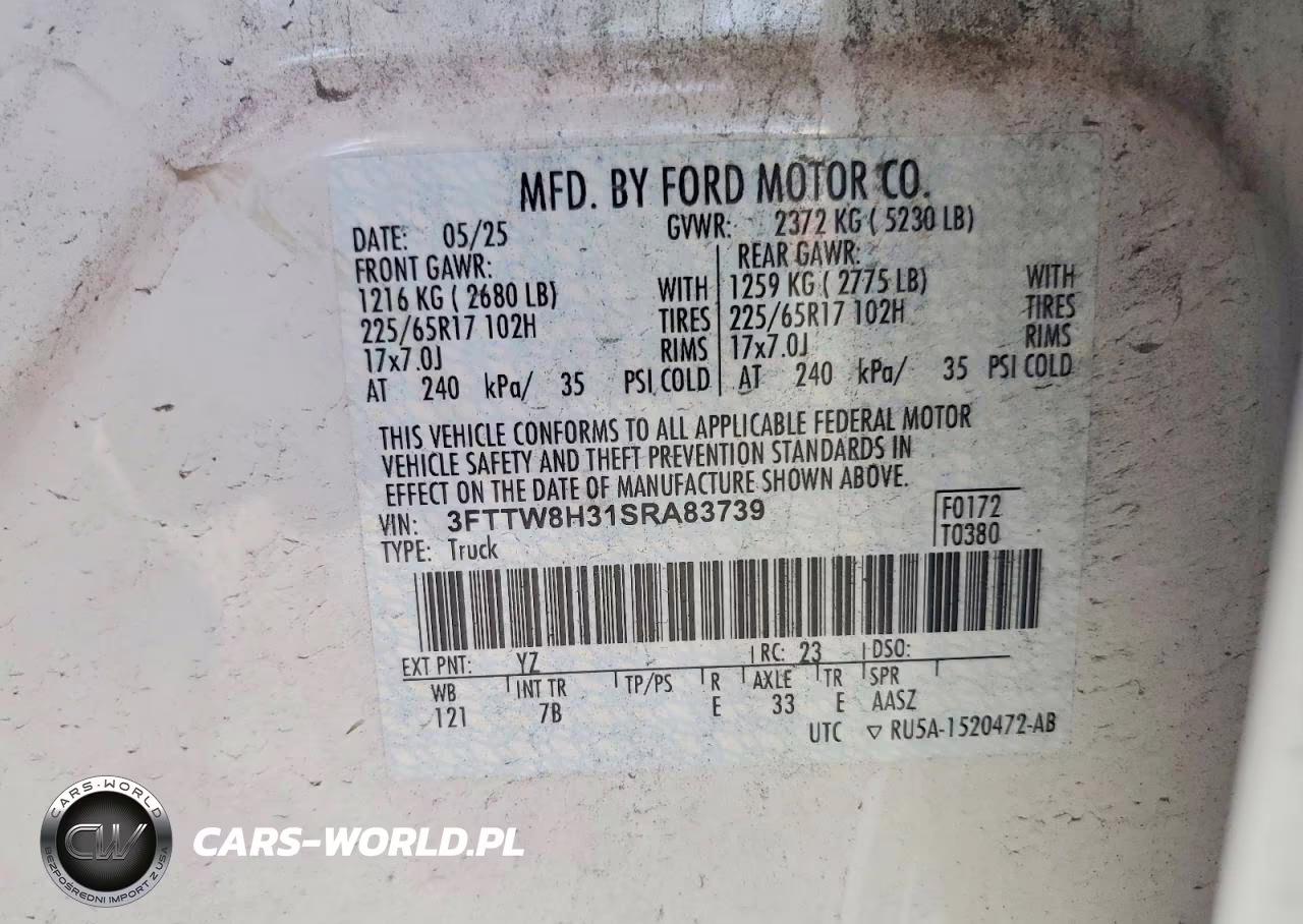 2025 Ford Maverick Xlt VIN:3FTTW8H31SRA83739 - 12