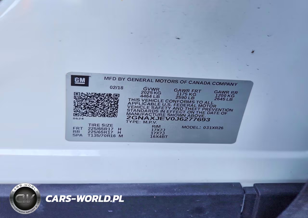 2018 Chevrolet Equinox Lt VIN:2GNAXJEV0J6277693 - 13