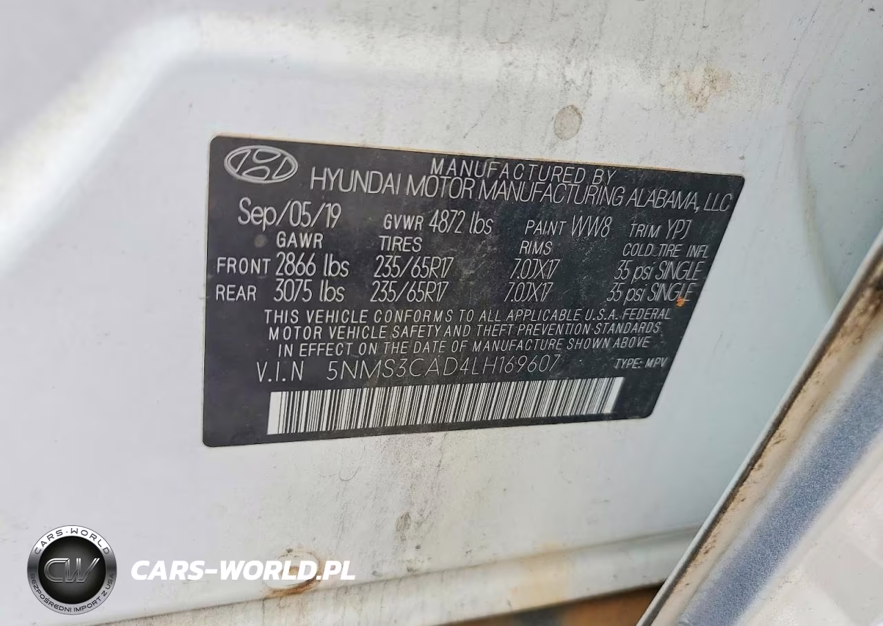 2020 Hyundai Santa Fe Sel VIN:5NMS3CAD4LH169607 - 12