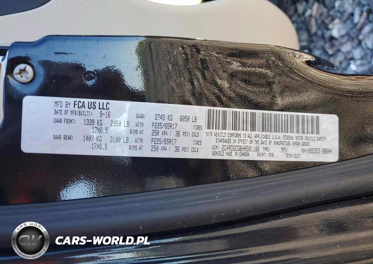 2017 Dodge Grand Caravan Sxt VIN:2C4RDGCG6HR581180 - 13