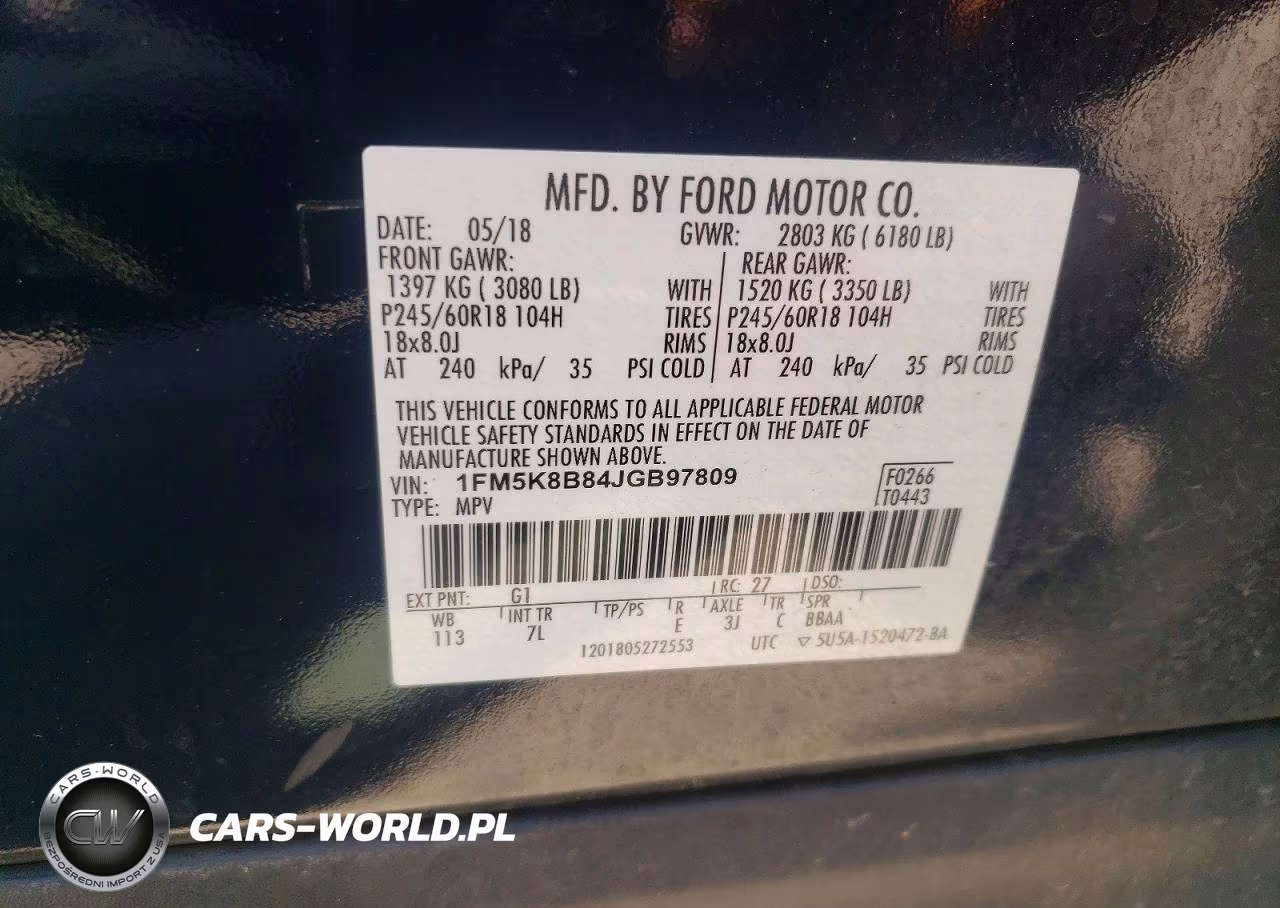 2018 Ford Explorer VIN:1FM5K8B84JGB97809 - 13