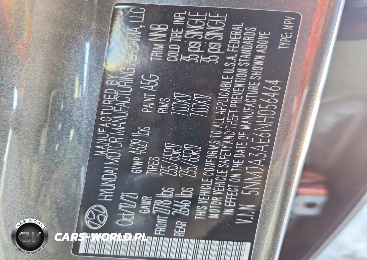 2022 Hyundai Tucson Se VIN:5NMJA3AE6NH056464 - 14