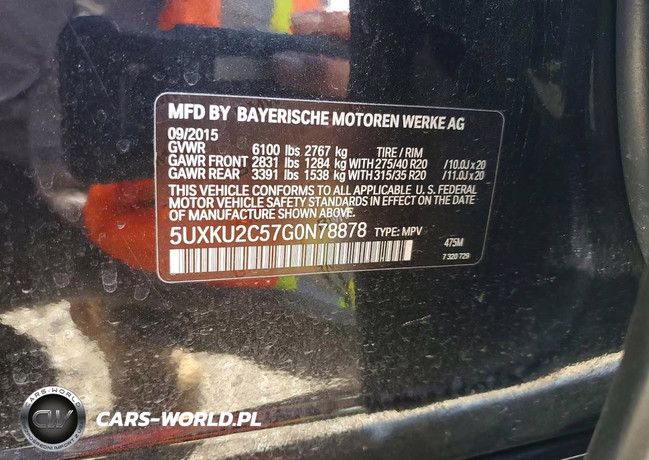 2016 BMW X6 xDrive35I VIN:5UXKU2C57G0N78878 - 13