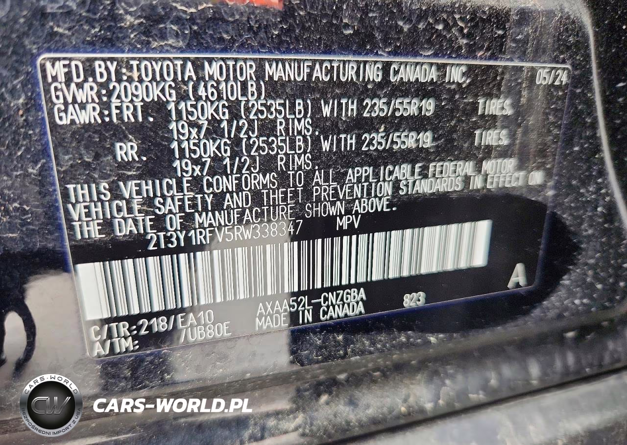 2024 Toyota Rav4 Limited VIN:2T3Y1RFV5RW338347 - 13