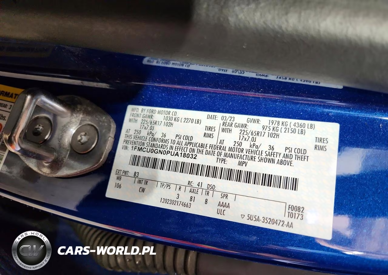 2023 Ford Escape Active VIN:1FMCU0GN0PUA18032 - 13