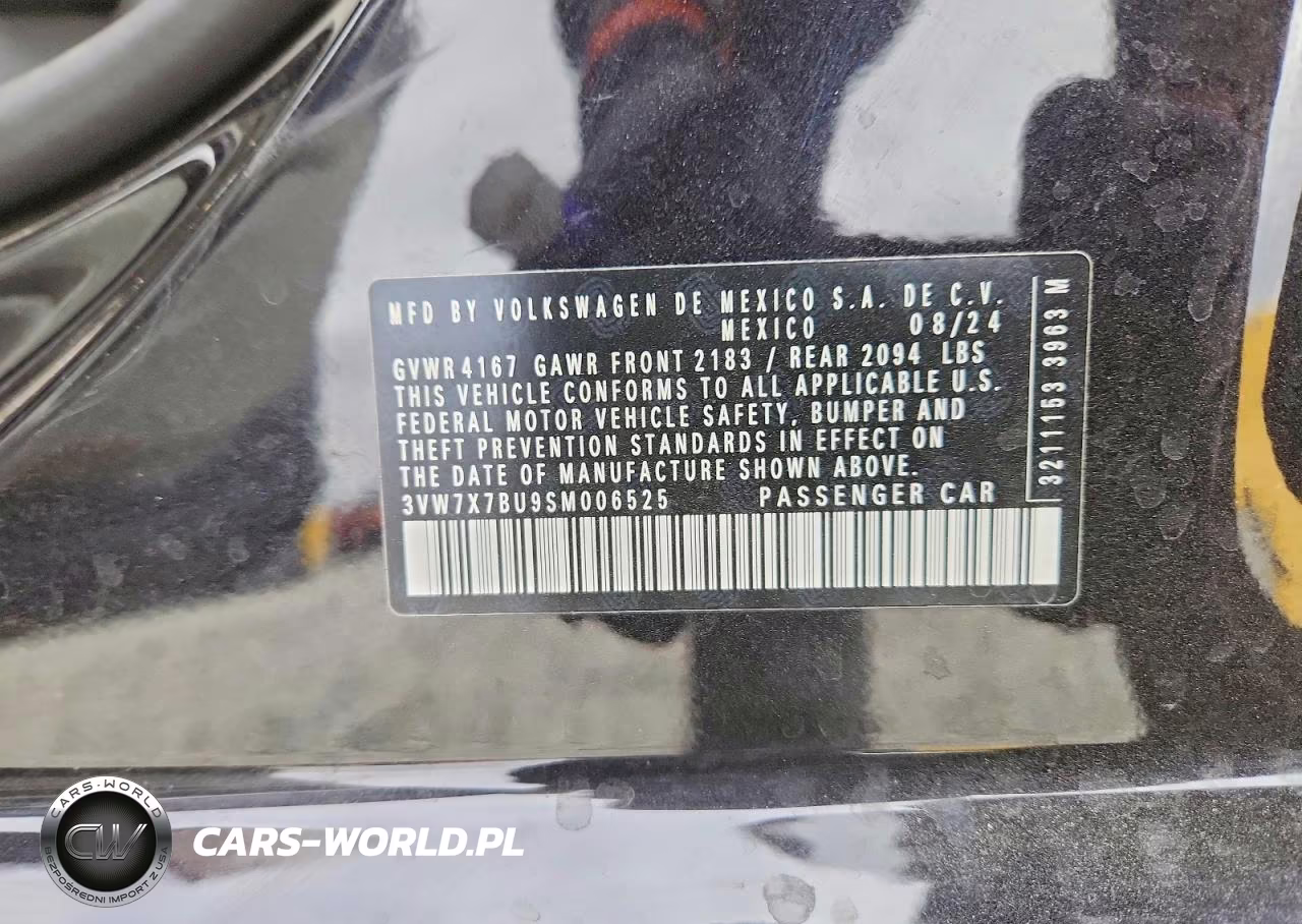 2025 Volkswagen Jetta Se VIN:3VW7X7BU9SM006525 - 12