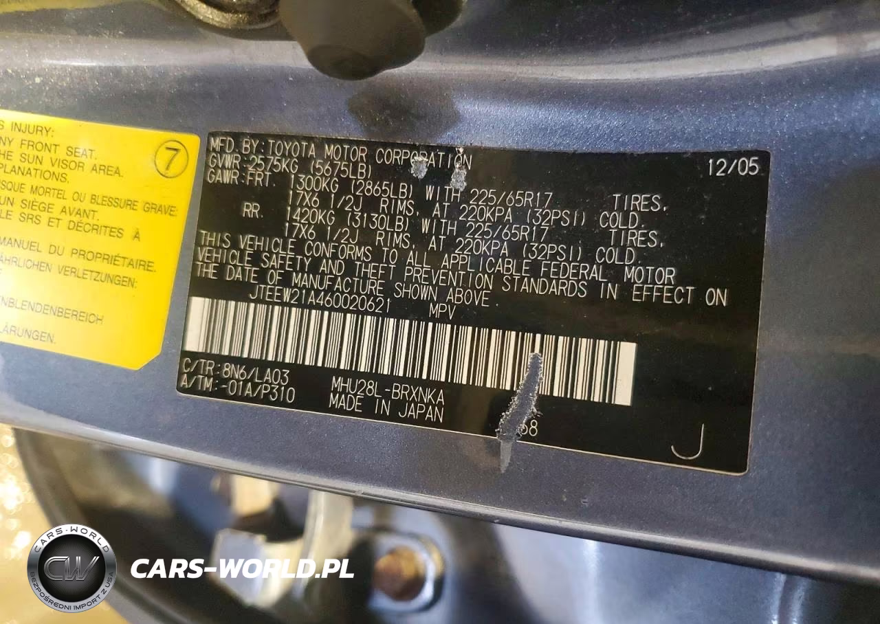 2006 Toyota Highlander Hybrid VIN:JTEEW21A460020621 - 13