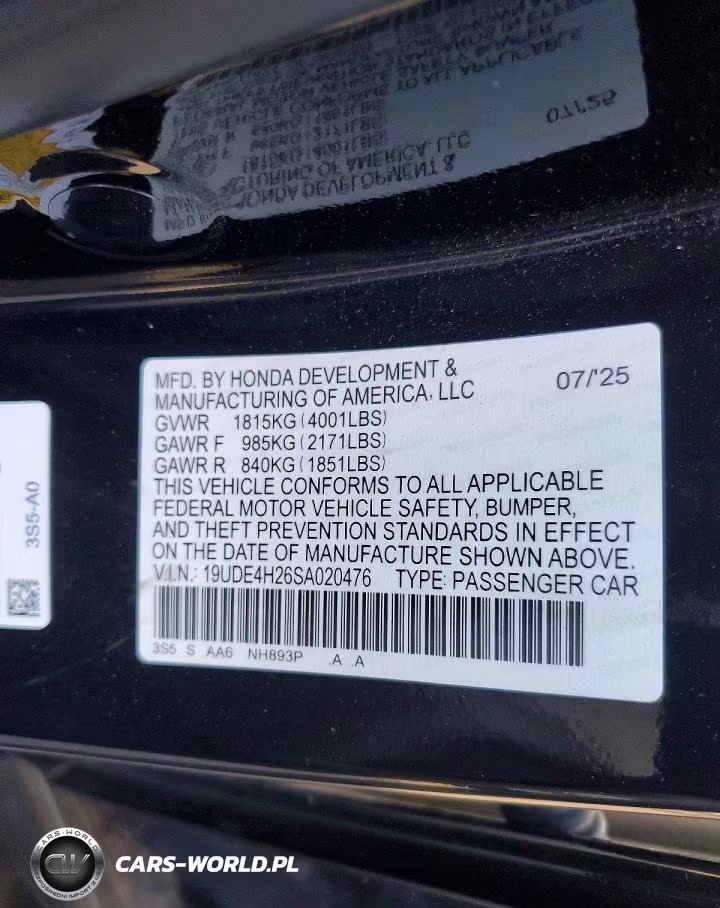 2025 Acura Integra VIN:19UDE4H26SA020476 - 12