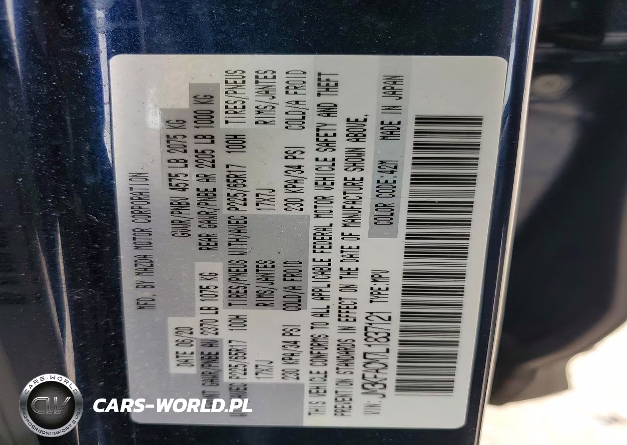 2020 Mazda Cx-5 Touring VIN:JM3KFACM7L1837121 - 12