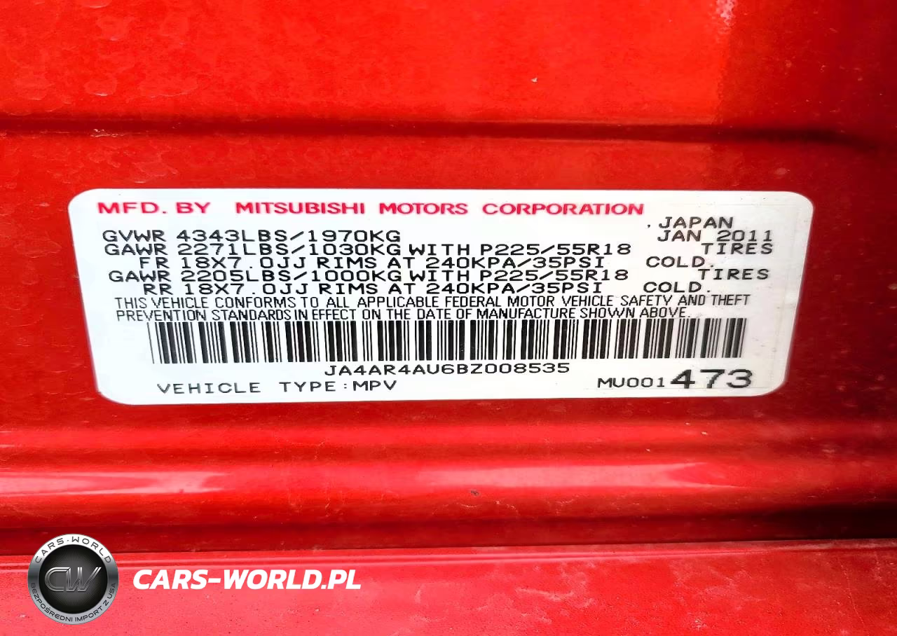 2011 Mitsubishi Outlander Sport Se VIN:JA4AR4AU6BZ008535 - 13