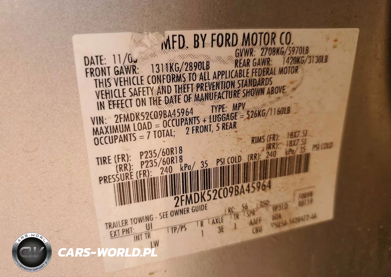 2009 Ford Flex Sel VIN:2FMDK52C09BA45964 - 13