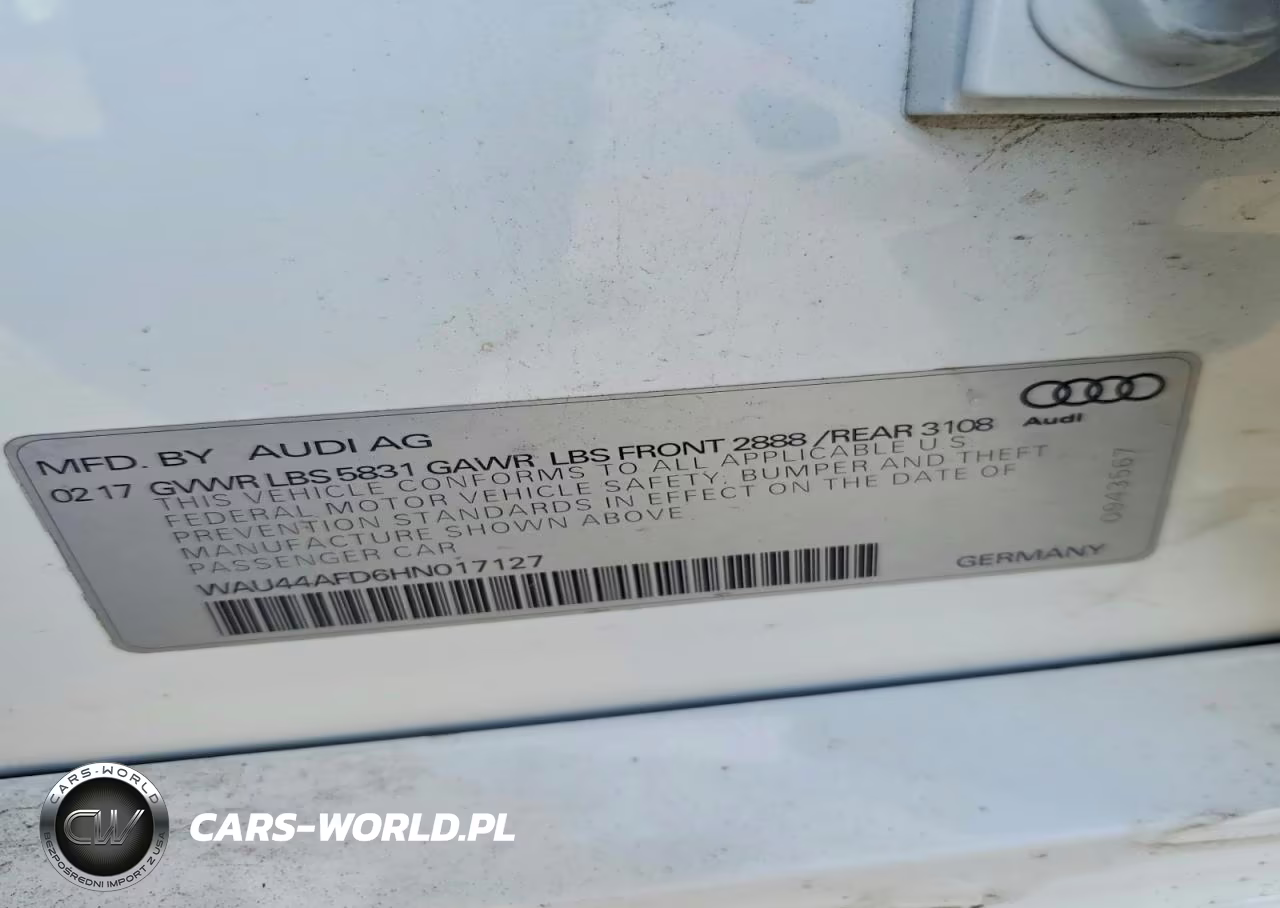 2017 Audi A8 L Quattro VIN:WAU44AFD6HN017127 - 12
