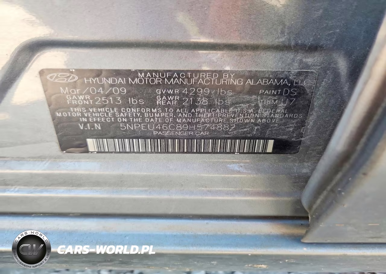 2009 Hyundai Sonata Limited VIN:5NPEU46C89H574882 - 12