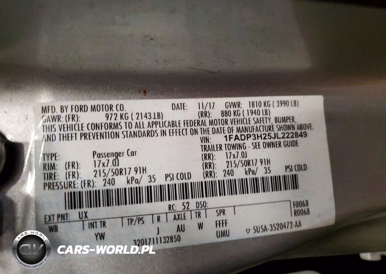 2018 Ford Focus Sel VIN:1FADP3H25JL222849 - 12