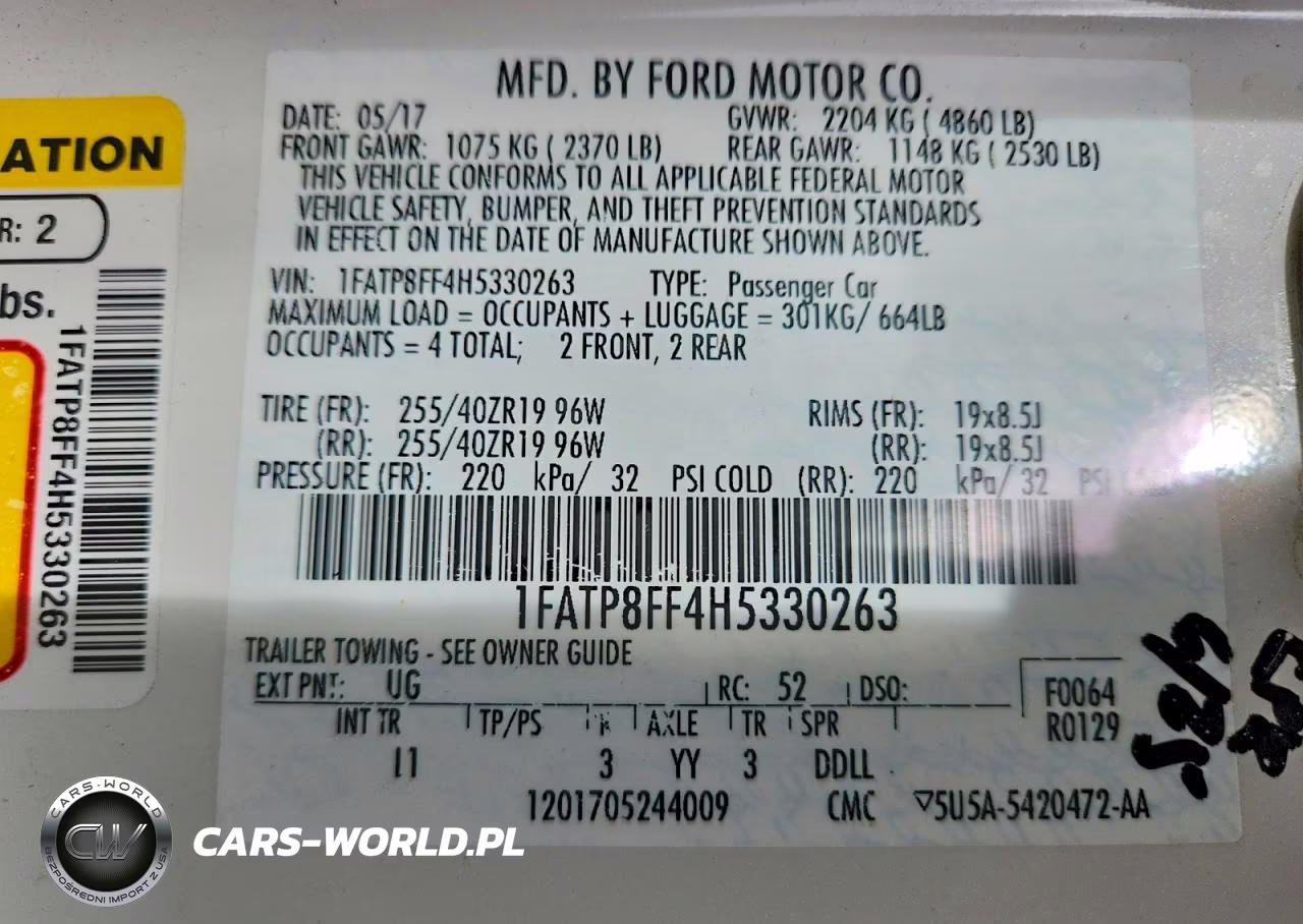 2017 Ford Mustang Gt VIN:1FATP8FF4H5330263 - 12