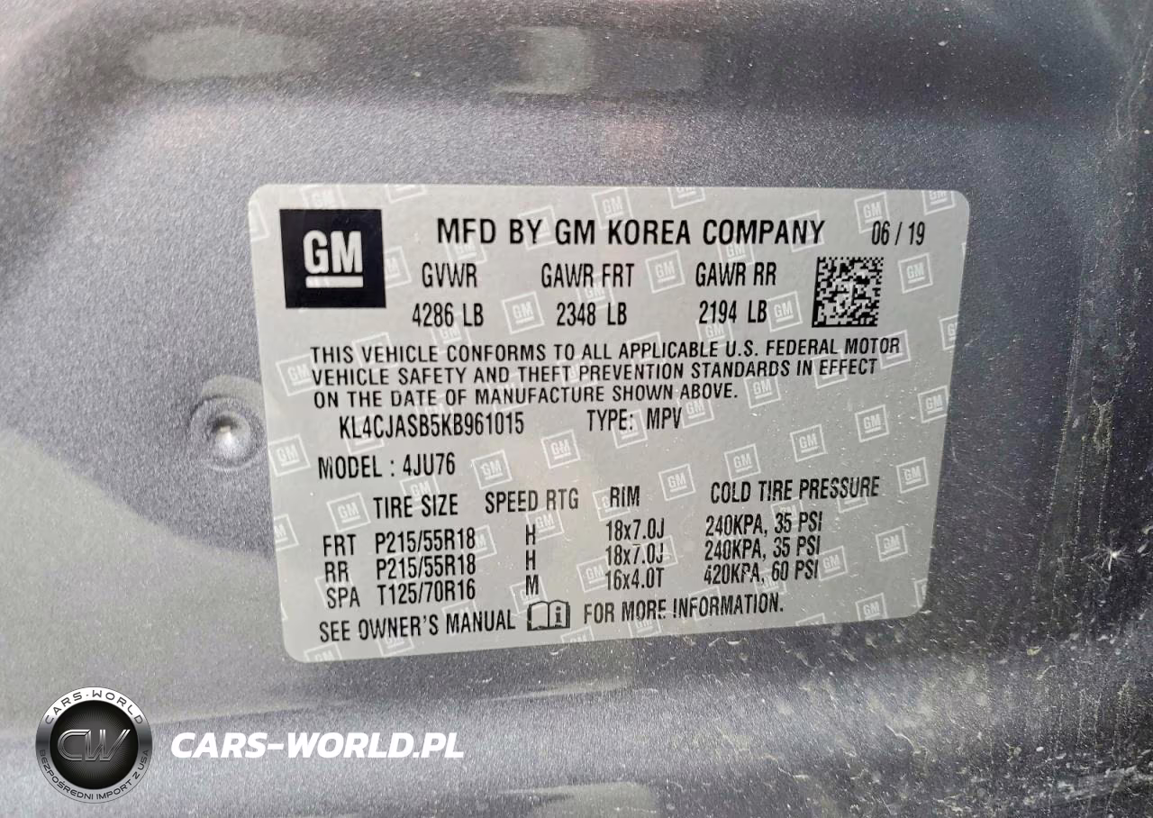 2019 Buick Encore Preferred VIN:KL4CJASB5KB961015 - 13