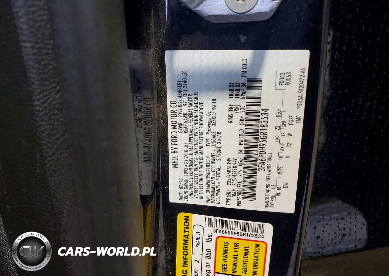 2016 Ford Fusion Se VIN:3FA6P0H95GR183534 - 12