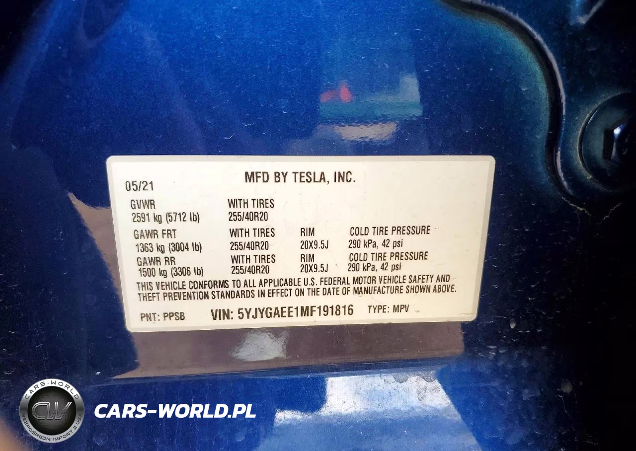 2021 Tesla Model Y VIN:5YJYGAEE1MF191816 - 13