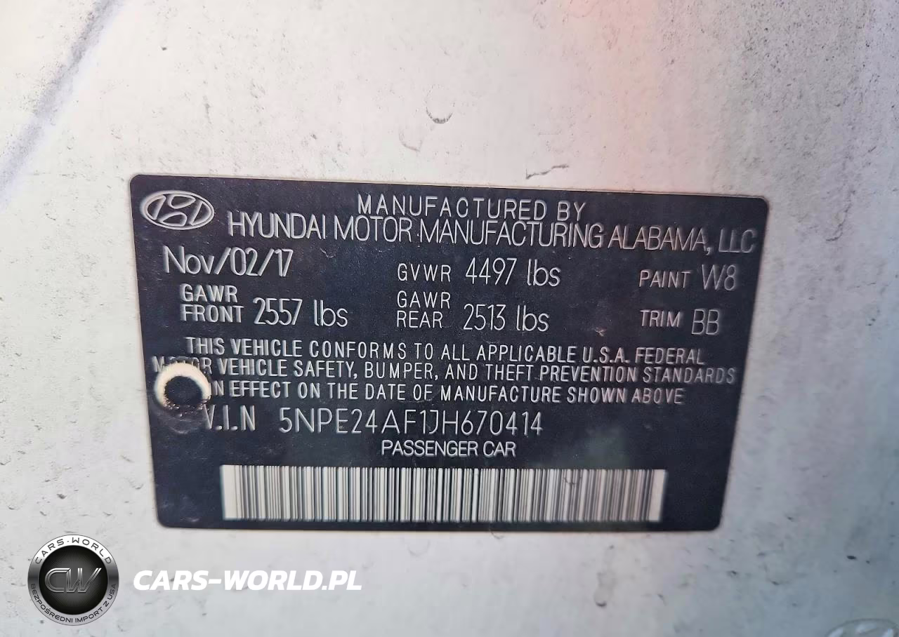 2018 Hyundai Sonata Se VIN:5NPE24AF1JH670414 - 12