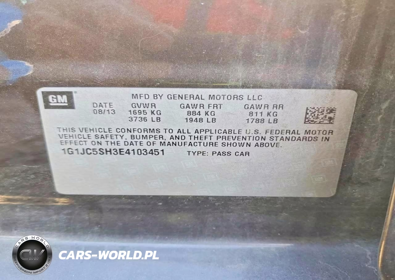 2014 Chevrolet Sonic Lt VIN:1G1JC5SH3E4103451 - 12