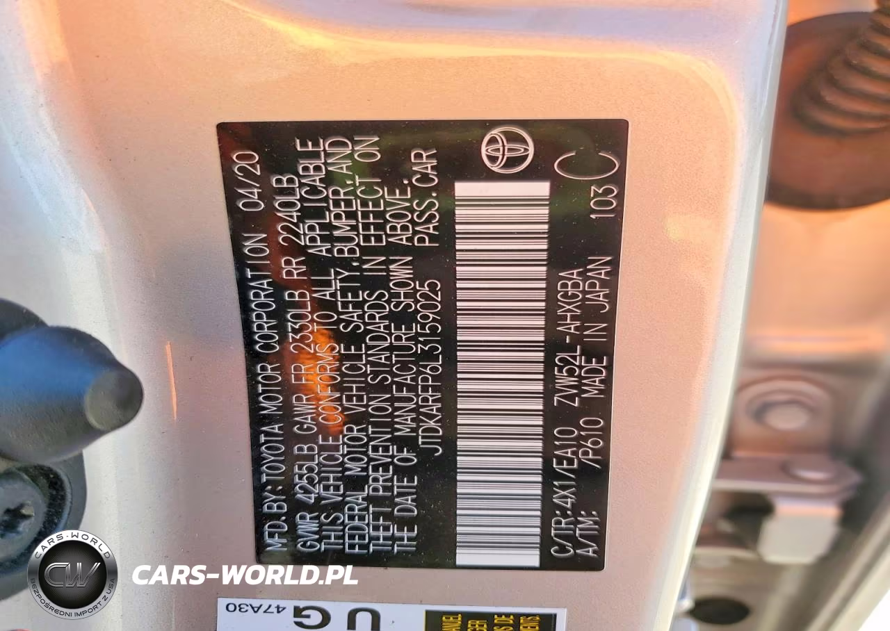 2020 Toyota Prius Prime Limited VIN:JTDKARFP6L3159025 - 12