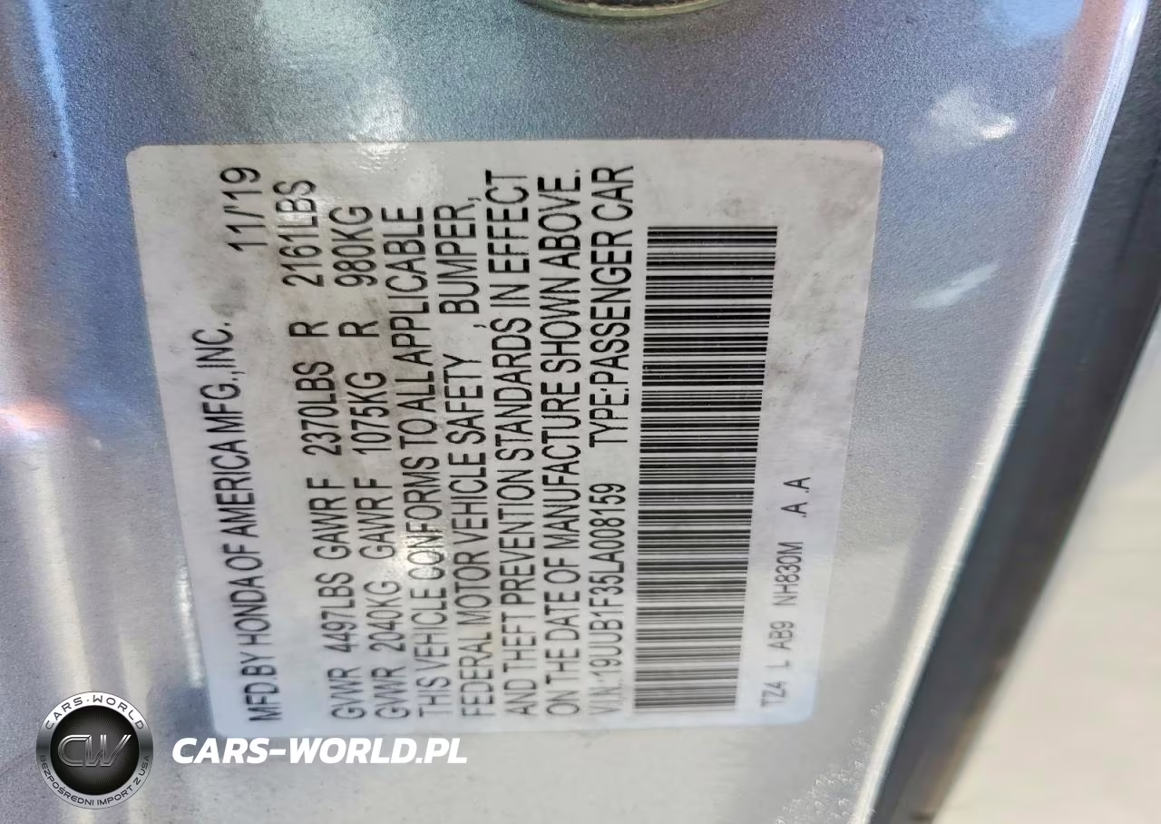 2020 Acura Tlx VIN:19UUB1F35LA008159 - 13