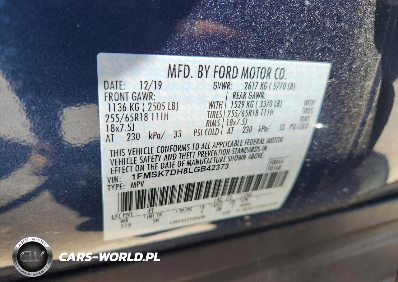 2020 Ford Explorer Xlt VIN:1FMSK7DH8LGB42373 - 13