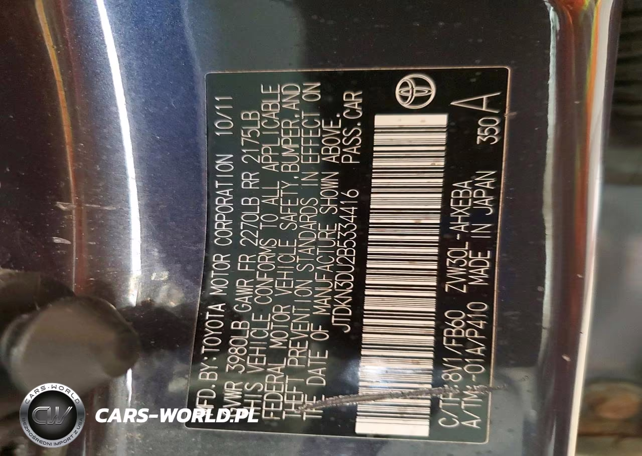 2011 Toyota Prius Three VIN:JTDKN3DU2B5334416 - 12