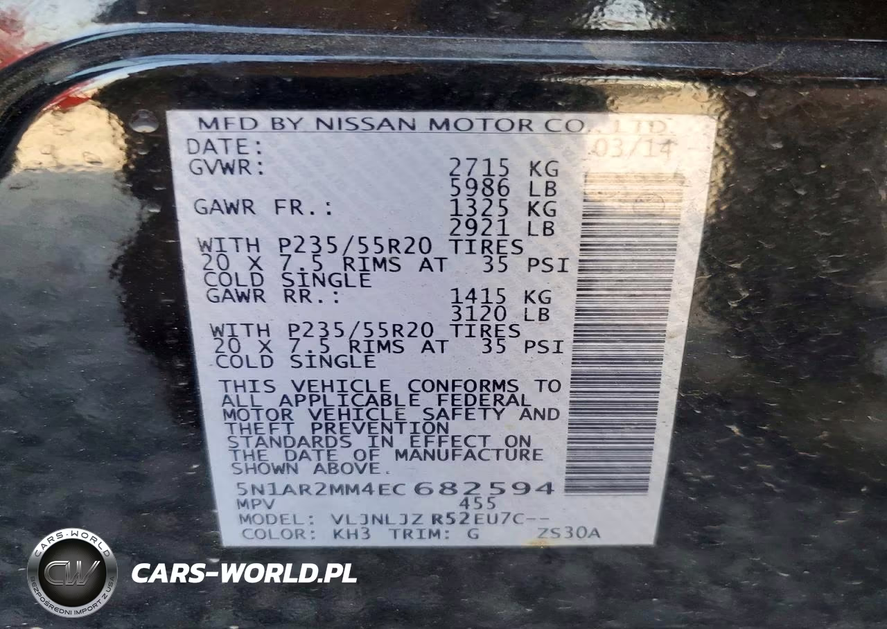 2014 Nissan Pathfinder S VIN:5N1AR2MM4EC682594 - 14