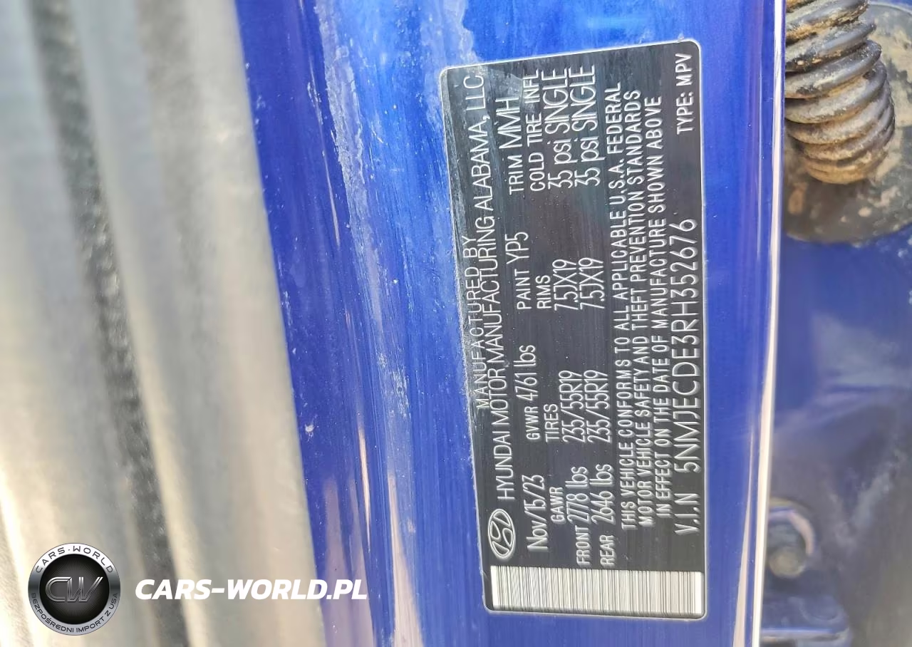 2024 Hyundai Tucson Limited VIN:5NMJECDE3RH352676 - 13