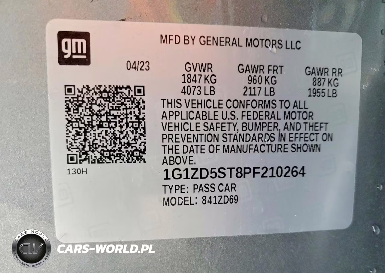 2023 Chevrolet Malibu Lt VIN:1G1ZD5ST8PF210264 - 13