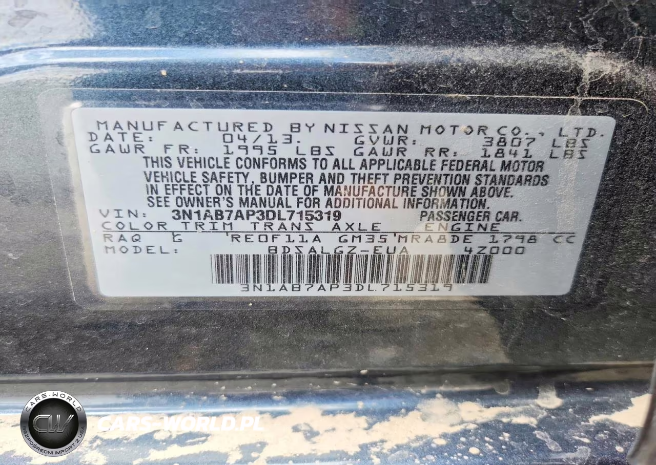 2013 Nissan Sentra S VIN:3N1AB7AP3DL715319 - 14