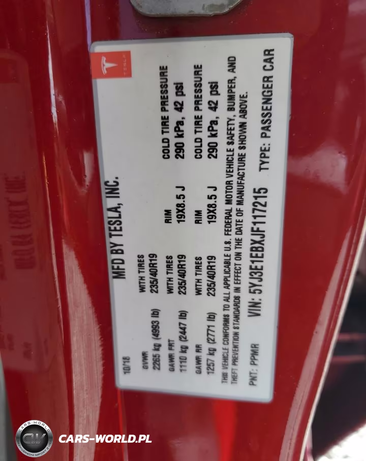2018 Tesla Model 3 VIN:5YJ3E1EBXJF117215 - 13