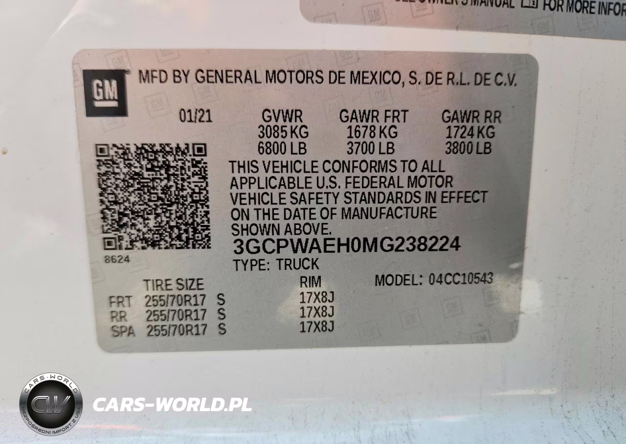 2021 Chevrolet Silverado C1500 VIN:3GCPWAEH0MG238224 - 12