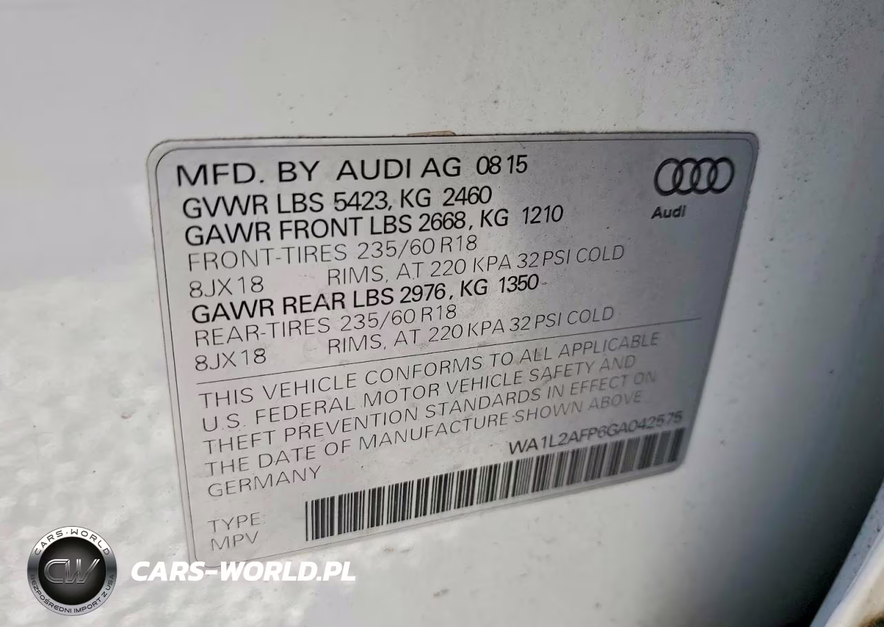 2016 Audi Q5 Premium Plus VIN:WA1L2AFP6GA042575 - 13