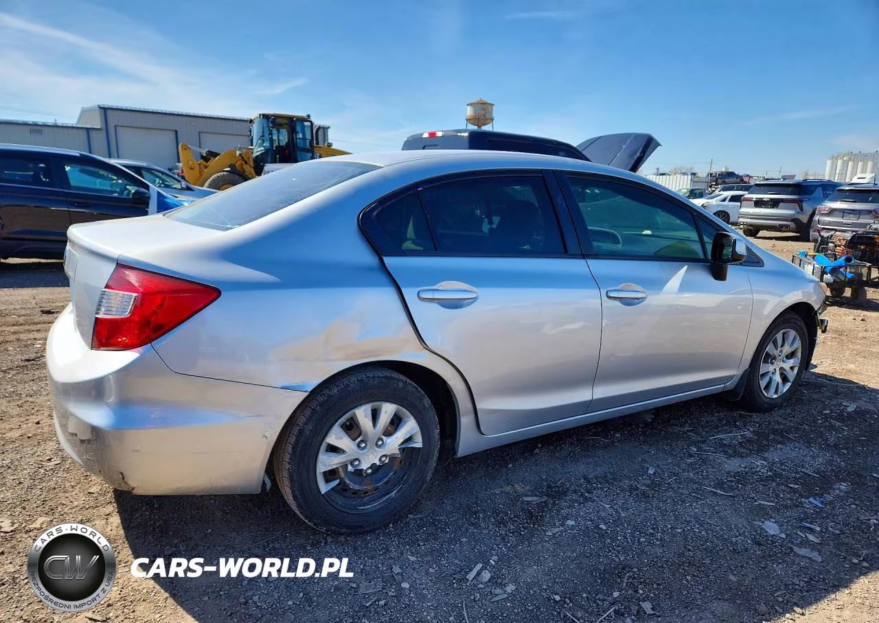 2012 Honda Civic Lx VIN:2HGFB2F55CH608441 - 3