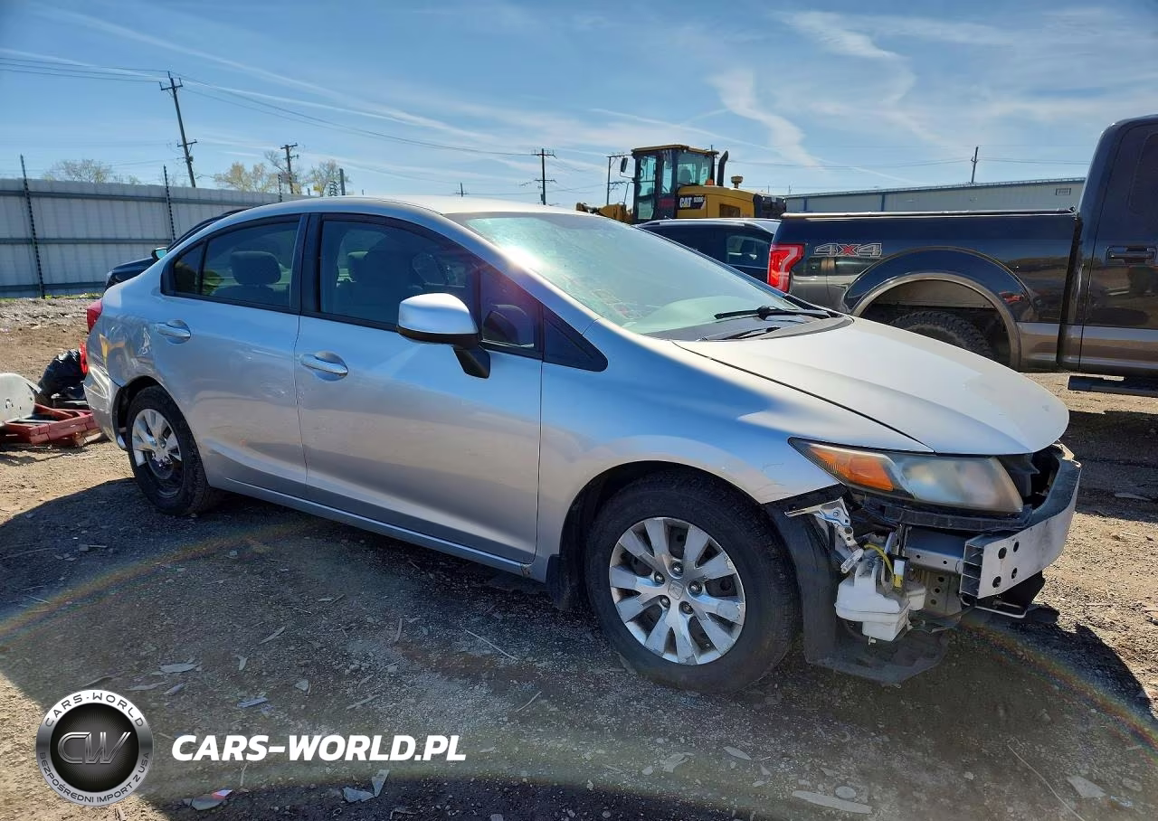 2012 Honda Civic Lx VIN:2HGFB2F55CH608441 - 4