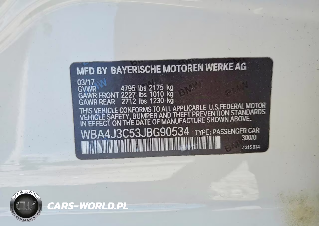 2018 BMW 430Xi Gran Coupe VIN:WBA4J3C53JBG90534 - 12
