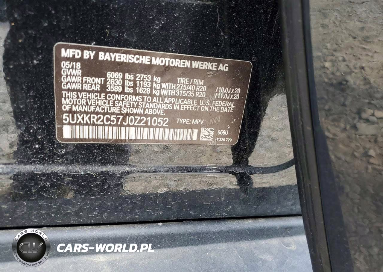 2018 BMW X5 Sdrive35I VIN:5UXKR2C57J0Z21052 - 14