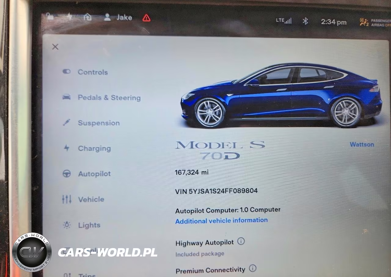 2015 Tesla Model S 70D VIN:5YJSA1S24FF089804 - 9